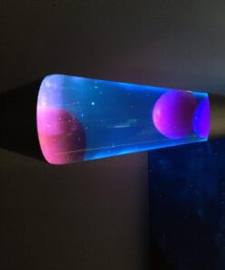 14.5-Inch Silver Base Lava Lamp with Purple Wax in Blue Liquid - 2118 Purple/Blue 32 71sOOej4LZL