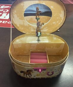 Hot Focus Dashing Horse Oval Shaped Musical Jewelry Box 15 71sOiYj65pL