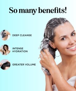 Volumizing Biotin Shampoo and Conditioner Set - Sulfate Free Shampoo and Conditioner for Dry Damaged Hair Care - Thinning Hair Shampoo and Conditioner with Nourishing Biotin and Rosemary Oil (8oz) 8.00 Fl Oz (Pack of 2) 20 71sPaMdiLL