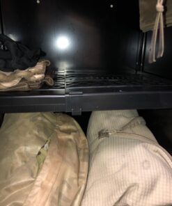 LockerMate Adjust-A-Shelf Locker Shelf, Easy to Use, Extends to Fit Your Locker, Black 1 Pack 28 71sPmCGHDQL