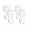 KOR (Pack of 4) 23 Watt Mini Spiral - GU24 Base - (100W Equivalent) - T2 Mini-Twist - CFL Light Bulb (Bright White (5000K)) Bright White (5000k) 47 71sQ6hWd1kL