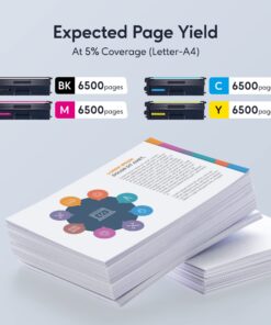 TN436 Toner Cartridge High Yield Replacement Compatible for Brother TN 436 TN436BK TN436C TN433 TN431 for Brother HL-L8360CDW HL-L8260CDW MFC-L8610CDW MFC-L8900CDW MFC-L8690CDW Printer (1BK,1C,1M,1Y) 15 71sQH5g6UQL