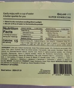 DALAMHARI Kombucha Powder | Green Plum Juice 12T | Probiotic Soda Urban Remedy Kombucha Health Ade Kombucha Drink Synergy Kombucha Juice Scoby Kombucha Starter Kit Kambutcha Kambucha Adaptogenic Drink Prebiotic Soda Sugar Free Energy Drinks… 30 71sQiB whL