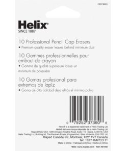 Maped Helix USA Helix Professional Pencil Cap Latex Free Oversized Erasers 10ct (37360), White 10 71sQmUFHfLL