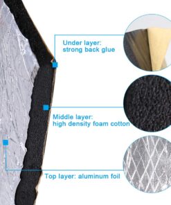 uxcell 394mil 16.36sqft Car Noise Sound Deadener Deadening Insulation Mat Waterproof 60 x 40 Inches 40"x60" 23 71sS3XrJrrL