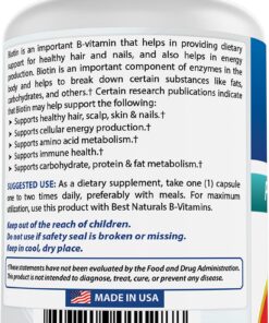 Best Naturals Maximum Potency Biotin 10,000 Mcg for Healthier and Longer Hair Growth Support Formula, 200 Count 20 71sScGZcKCL