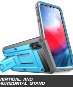 Alternative view of SupCase Unicorn Beetle Pro Series Case Designed for iPhone XR, with Built-in Screen Protector Full-Body Rugged Holster Case for iPhone XR 6.1 Inch (2018 Release) (Blue) Blue