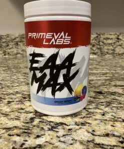 Primeval Labs EAA Max, BCAA Perfect Amino Acid Powder - Pre or Post Workout Muscle Recovery - BCAAs, EAAs, Electrolytes, Supports Hydration & Performance, Keto Friendly (Smashberry) Smashberry 13 71sTOG9NTL