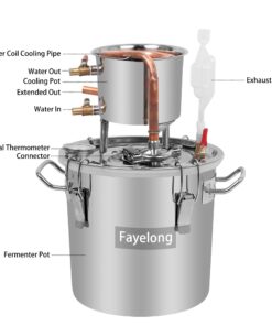 Alternative view of WMN_TRULYSTEP DIY 2 Gal 10 Liters Copper Alcohol Stills Ethanol Still Spirits Boiler Water Distiller 2 Gallon 10 Liters