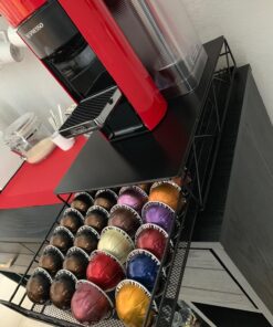 RECAPS Coffee Pod Holder Pod Drawer Storage Pods Holder Coffee Capsules Kitchen Organizer Compatible with Vertuoline Vertuo Stores 40 Capsules Black Color Cast Iron 52 71sUQU1dLxL