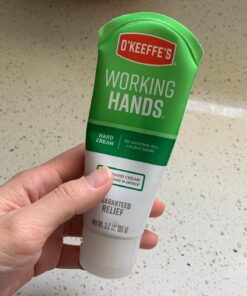 O'Keeffe's Working Hands Hand Cream, Relieves and Repairs Extremely Dry Hands, 3 oz Tube, (Pack of 2) 3 Ounce (Pack of 2) 63 71sV3rHYnqL