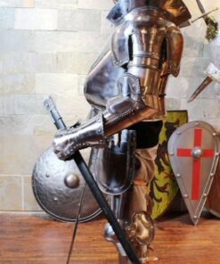 Medieval Knight Suit of Armor Costume - LARP Wearable Authentic 10 71sVIwVxgbL