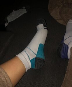 QUXIANG Compression Socks for Women & Men Circulation 3/6/7 Pairs Arch Ankle Support 15-20 mmHg Best for Running Cycling Small-Medium 01-blue/Purple/Yellow 17 71sVOw11B3L