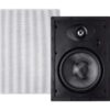 Monoprice 2-Way Carbon Fiber In-Wall Speakers - 8 Inch (Pair) With Paintable Magnetic Grille - Alpha Series,BLACK 2 Way Speaker 8 in 28 71sVdsI45JL