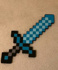 ThinkGeek Minecraft Foam Sword & Pickaxe Combo Set Of 2, Gray/Black, One Size 11 71sVheYeehL