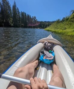 Sea Eagle SE370 Inflatable Sports Kayak -1-3 Person-Portable Stowable & Lightweight-with Seat(s), Paddle(s), Pump and Bag SE370 Sports Kayak Pro 42 71sW JIL0FL