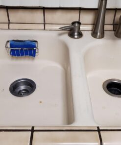 iDesign Gia Stainless Steel Dish Sponge Holder Basket with Suction Cups, Ideal for Kitchen Sinks and Bathroom Organization, Set of 1, Polished 39 71sW8ZEDhTL