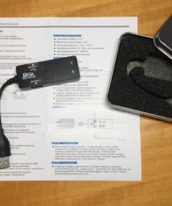 DROK USB Tester, USB-A 2.0 Digital Multimeter Dual USB Output Ports PD QC 3.0 Color LED Display, 7 Modes Capacity Voltage Current Power Voltmeter Ammeter for Laptop Power Bank Solar Panel Black 38 71sWfM9PkjL