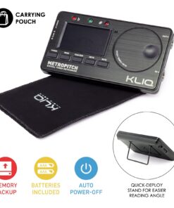 KLIQ MetroPitch - Metronome Tuner for All Instruments - with Guitar, Bass, Violin, Ukulele, and Chromatic Tuning Modes (MetroPitch, Black) 20 71sXEEwR76L
