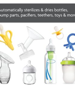 Alternative view of Baby Brezza Baby Bottle Sterilizer and Dryer Machine – Electric Steam Sterilization - Universal Fit - Pacifiers, Glass, Plastic, and Newborn Feeding Bottles White