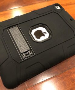 Rantice iPad 6th Generation Cases , 5th Case , Air 2 9.7 Shockproof Rugged Drop Protection Cover Built with Kickstand for 9.7'' A1893/A1954/A1822/A1823 (Black) Black 33 71sYyp31LIL