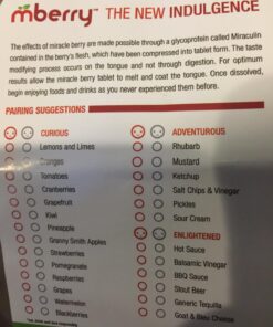 mberry Miracle Berry Tablets, Miracle Fruit Snacks, 10 Count.12 Ounce, Pack of 1 33 71sZxOtPHVL