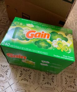 Gain Dryer Sheets Laundry Fabric Softener, Original Scent, 240 Count 49 71saGjzP2ML