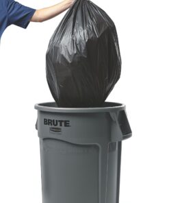 Rubbermaid Commercial Products BRUTE Heavy-Duty Round Trash/Garbage Can, 32-Gallon, Blue, Outdoor Waste Container for Home/Garage/Mall/Office/Stadium/Bathroom 1 Pack 20 71saZOCRf0L