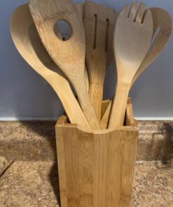 Oceanstar Bamboo Cooking Utensil Set, 12 Inch, Natural 16 71saw2CphvL