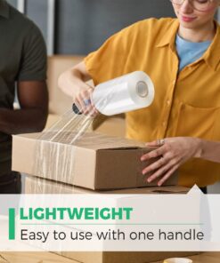 CREGEAR Stretch Wrap Film 6 Pack, Mini Clear Shrink Wrap (5"x1000Ft x80 Gauge) with 2 Reusable Handles, Industrial Stretch Plastic Wrap for Moving Wrapping Plastic Roll & Pallet Wrap,Total 6000 Ft 17 71sb0bD3qL