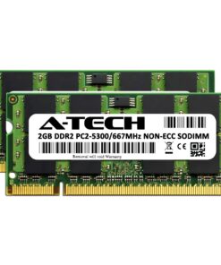 A-Tech 4GB Kit (2x2GB) RAM Memory for MacBook, MacBook Pro - PC2-5300 667MHz Ram A1261 A1260 A1181 A1229 A1226 MA896LL MA895LL MB063LL/A MB062LL/A 3 71sb16Z9ZNL
