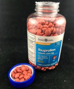 Amazon Basic Care Ibuprofen Tablets, Fever Reducer and Pain Relief from Body Aches, Headache, Arthritis and More, 1000 Count 1000 Count (Pack of 1) 35 71sbK0agiGL