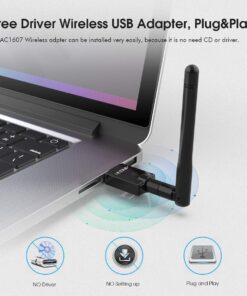 USB Wifi Adapter for PC, EDUP AC600M USB Wi-fi Dongle 802.11ac Wireless Network Adapter with Dual Band 2.4GHz/5Ghz High Gain Antenna for Desktop Laptop support Windows XP/Vista/7/8.1/10 Mac 10.7-10.15 21 71sbMG5jG8L