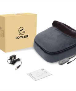 COMFIER Shiatsu Foot Massager with Heat- Kneading Back Massager with Heating Pad, Heated Foot Warmer, Electric Feet Massager Machine for Plantar Fasciitis,Neuropathy,Foot Stress Relief Gray 26 71sbXkHsHQS