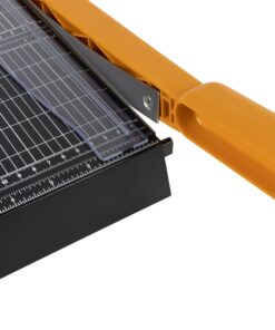 Fiskars Recycled Bypass Paper Trimmer - 12" Cut Length - Guillotine Paper Cutter with Self-Sharpening Blade - Black Guillotine 12" Cutter 20 71sbhUhYyYL