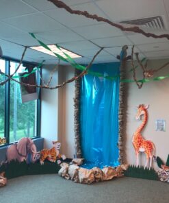 Beistle 6 Piece Plastic Jungle Theme Safari Animal Photo Backdrops for Birthday Party Supplies, 17” – 64”, Multicolored Jungle Animal 28 71sbn9CWwxL