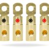 InstallGear 4 AWG Gauge Gold Ring Set Screw Battery Ring Terminals - 4 Gauge Wire Connectors (4 Pack) 42 71sc3fbV7EL