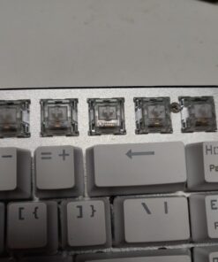 HUO JI Z88 Z-88 RGB Mechanical USB Gaming Keyboard, Blue Switch , LED Backlit, Water Resistant, Compact 81 Keys Anti-Ghosting for Mac, PC, White 81 keys, blue switch 28 71scBrV0hPL