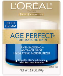 L'Oreal Paris Skin Care Age Perfect Night Cream, Anti-Aging Face Moisturizer With Soy Seed Proteins, 2.5 Oz 2.5 Ounce (Pack of 1) 20 71sce9ie7pL