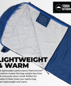 Tough Outdoors Sleeping Bags for Adults & Kids Sleeping Bags Girls Boys Teens - Camping Sleeping Bag for Backpacking- Cold Warm Weather & Summer Sleeping Bag - Lightweight Waterproof Compact Sleep Bag Adult Sleeping Bag - 40-60F Temperature Rating 28 71sd2WEvpL