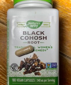 Nature's Way Black Cohosh Root, Traditional Support for Women's Health*, 540 mg, 180 Vegan Capsules 26 71sd5ybDyL