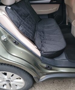 4Knines Dog Seat Cover Without Hammock for Cars, SUVs, and Small Trucks - Heavy Duty, Non Slip, Waterproof (Black) Black 45 71sdIai3hPL