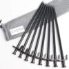 Beefoor 12-Inch Tent Stakes, Heavy Duty Camping Stakes, Forged Steel Tent Pegs Unbreakable and Inflexible, Available in Rocky Place Dessert Snowfield and Grassland 12in-8parks 12in-8park 5 71sdJnG6a0L