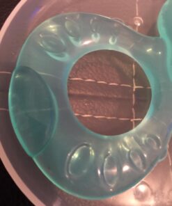 Nuby Silicone Teethe-EEZ Teether with Bristles, Includes Hygienic Case, Aqua Teal 25 71sdKgXALL