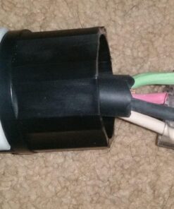 Leviton 2711 30 Amp, 125/250 Volt, NEMA L14-30P, 3P, 4W, Locking Plug, Industrial Grade, Grounding - Black-White 18 71sdg4ocfXL