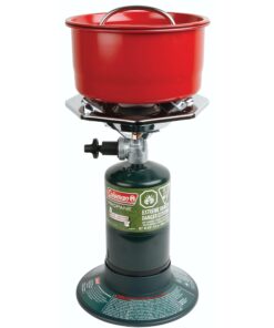 Coleman Bottletop Propane Camping Stove, Portable 1-Burner Adjustable Stove with Wind Baffles, Pressure Regulator, and 10,000 BTUs of Power; Great for Camping, Hiking, Backpacking, & More 23 71seX52v6pL
