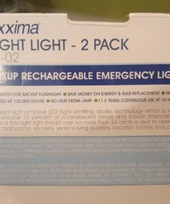 Maxxima MLN-21 LED Night Light, Emergency Light, Flashlight (Pack of 2) 30 71sebTgR3vL