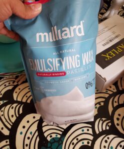 Milliard Non-GMO Emulsifying Wax Pastilles, 2 lbs Resealable Bag, Perfect for DIY Creams/Lotions 2 Pound (Pack of 1) 29 71sehG3WchL