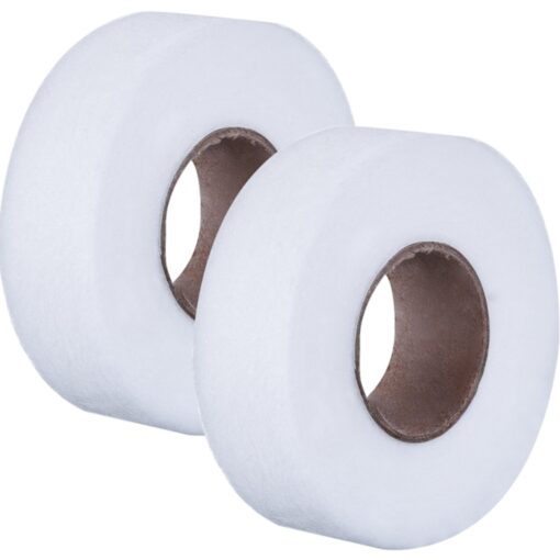 Outus Iron on Hem Tape Fabric Fusing Hemming Tape Wonder Web Adhesive Hem Tape for Pants Each 27 Yards, 2 Pack (White, 3/4 Inch) White