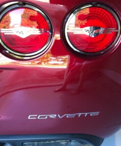 Corvette Rear Letters - Mirror Finish Stainless Steel (Set) : C6,Z06,ZR1,Grand Sport 9 71sfFYn5moL